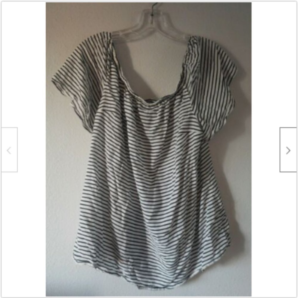 Torrid Navy 100% Rayon Blue / White Size Plus 2